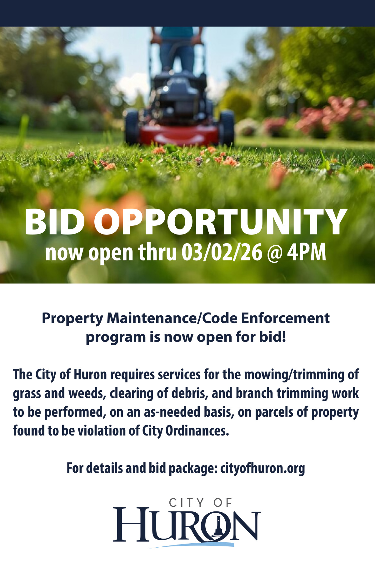 Bid Opportunity mowing etc 0302 2026